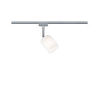 SCHIENENSYSTEM-STRAHLER URail   - Chromfarben/Weiß, Design, Kunststoff/Metall (7,4/12,8/11,5cm) - Paulmann