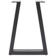 Sitzbankgestell A-Form 6/45/26 cm  - Anthrazit, Design, Metall (6/45/26cm) - Waldwelt