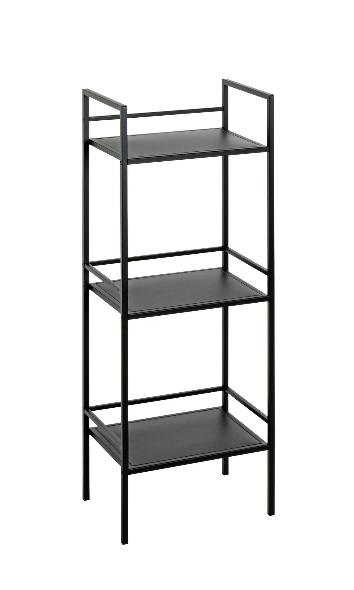 REGAL Schwarz  - Schwarz, Design, Metall (35/95/25cm)