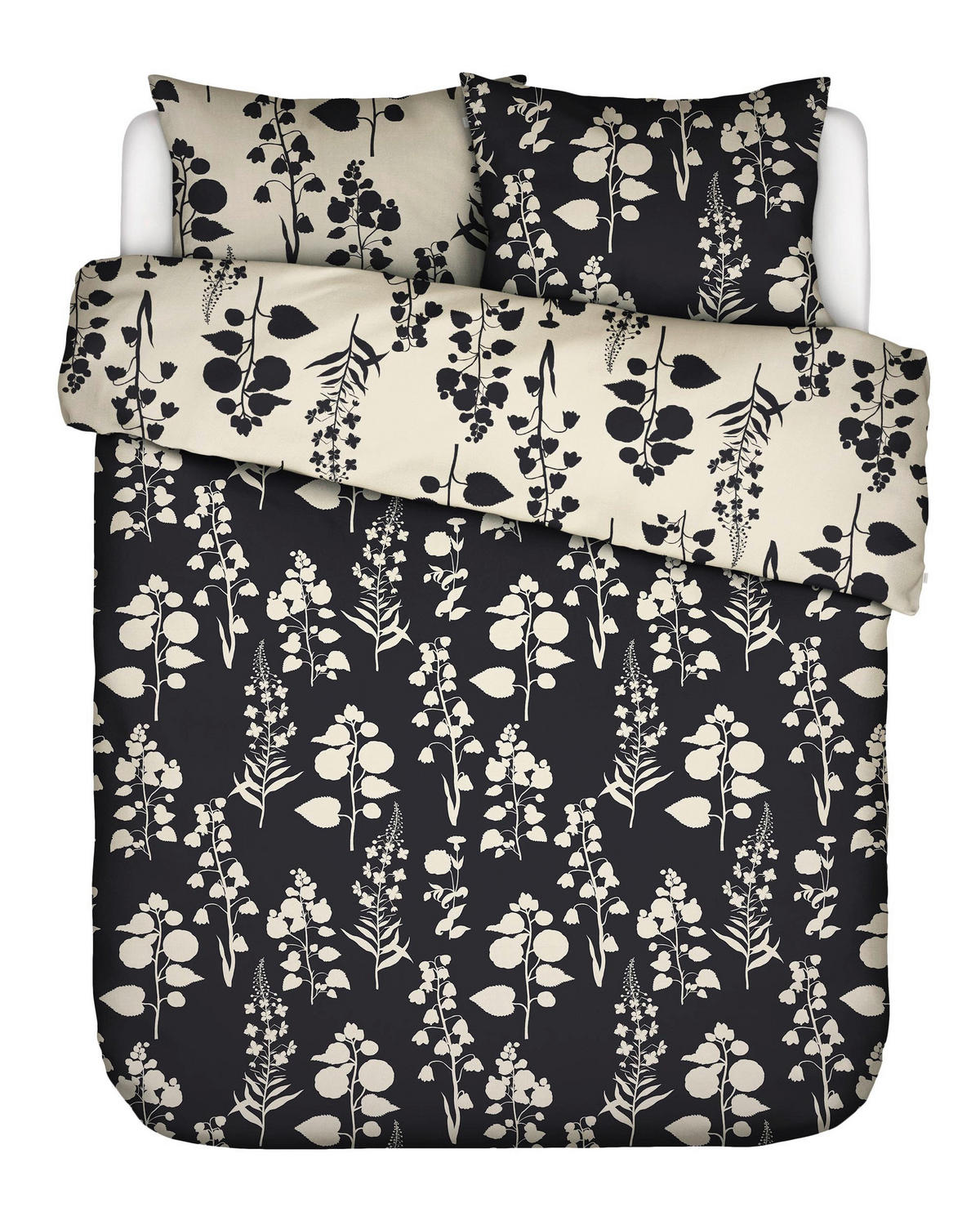 BETTWÄSCHE LIVA Satin 200/200 cm  - Anthrazit, KONVENTIONELL, Textil (200/200cm) - Essenza