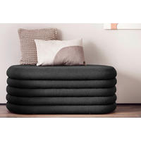 BETTBANK 108/42/45 cm   - Anthrazit, MODERN, Textil (108/42/45cm) - Livetastic