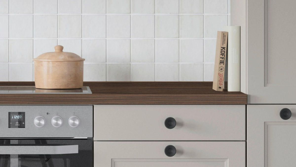 ARBEITSPLATTE 240/4/60 cm  - Nussbaumfarben, MODERN, Holzwerkstoff (240/4/60cm) - Nobilia