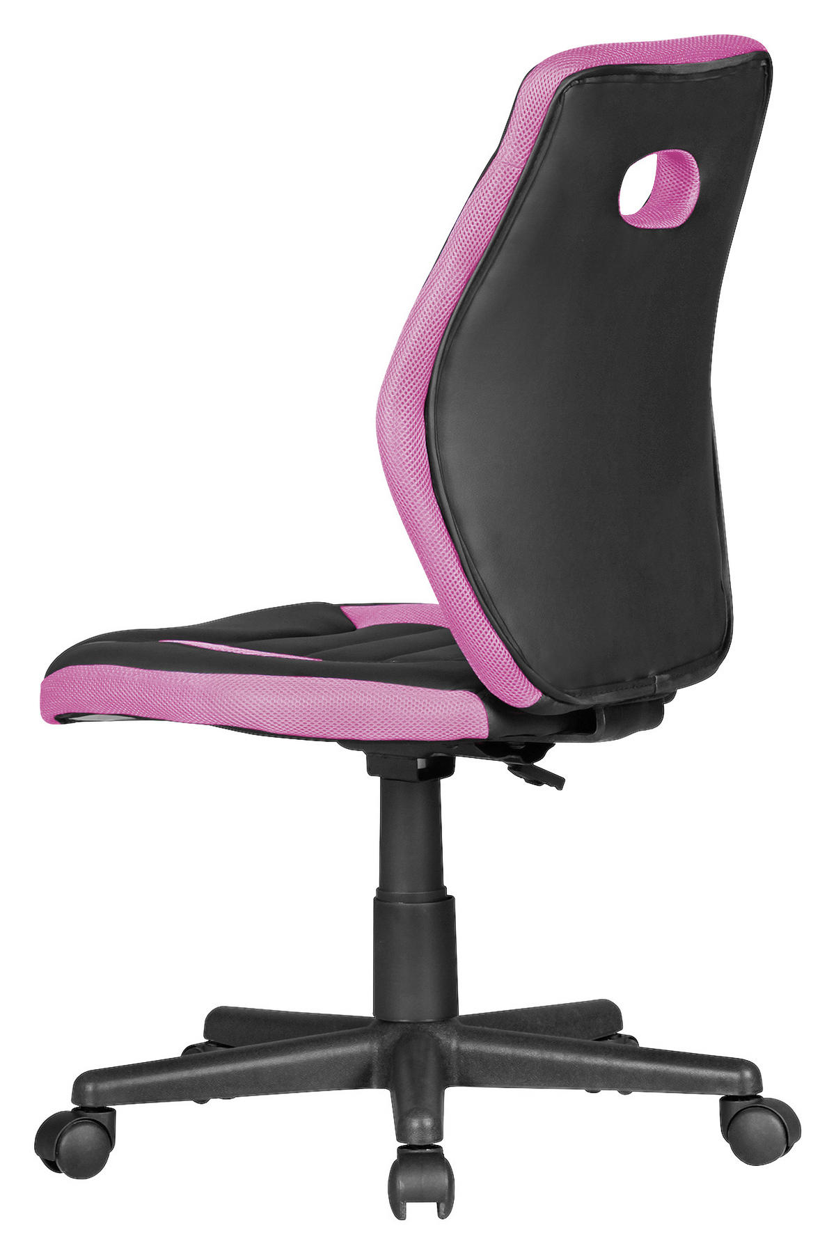JUGENDDREHSTUHL - Pink/Schwarz, Modern, Kunststoff/Textil (63/91/63cm) - MID.YOU