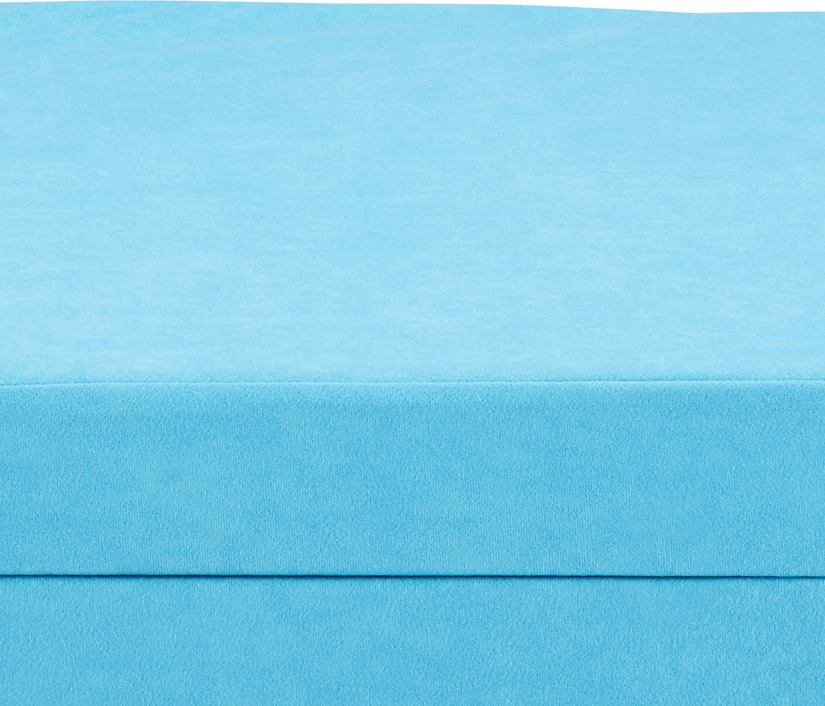 Faltmatratze Basic 189x65 cm Höhe ca.: 8 cm, H2 = mittel,  - Hellblau, KONVENTIONELL, Textil (189/65/8cm)
