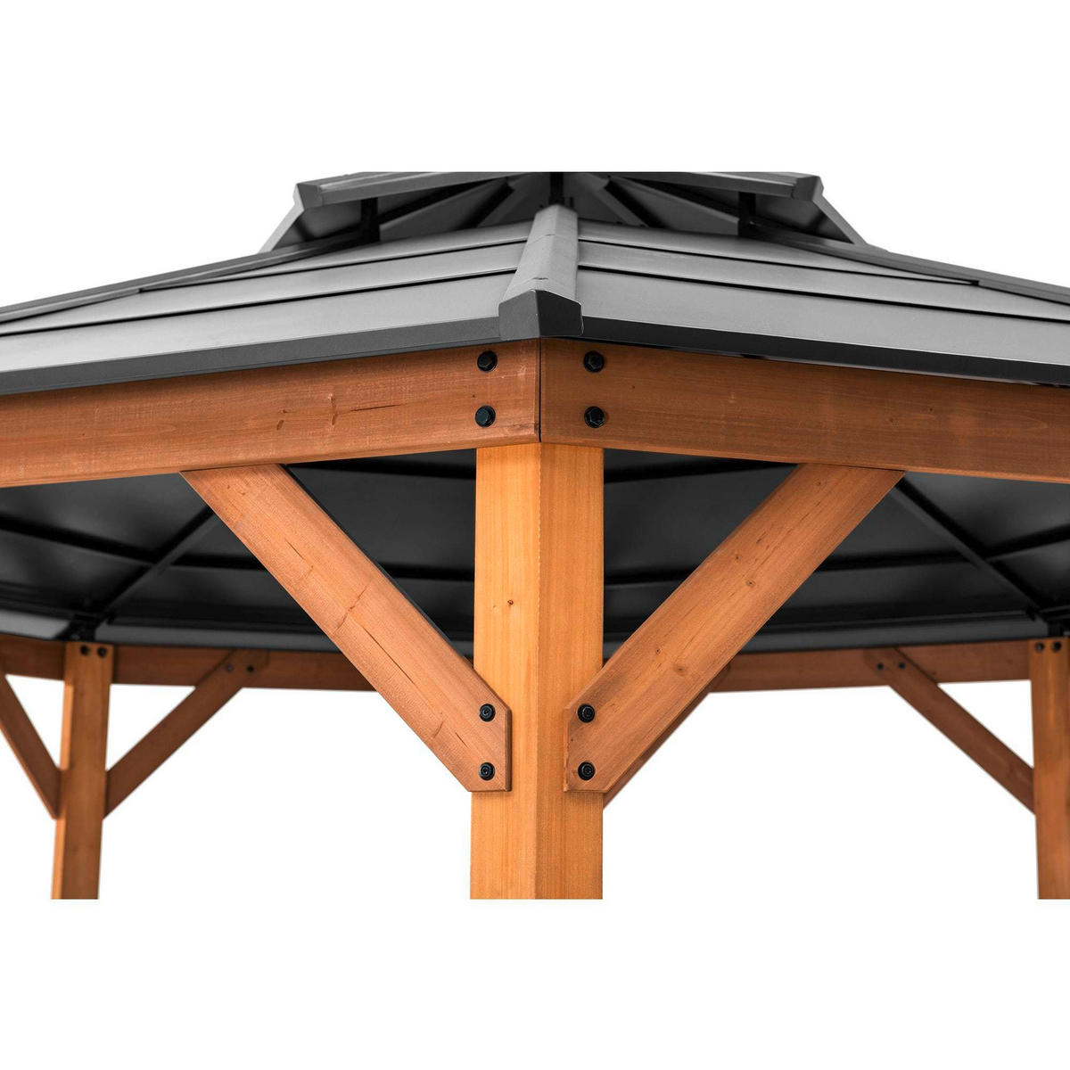 PAVILLON 396/318/396 cm   - Anthrazit, Basics, Holz/Kunststoff (396/318/396cm)