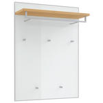 GARDEROBENPANEEL  in 80/109/27 cm  - Eichefarben/Weiß, Design, Glas/Holz (80/109/27cm) - Novel