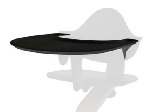 PLADENJ ZA HRANJENJE IN IGRO - črna, Trend, umetna masa (44,3/44,3/8cm) - Stokke