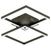 LED-DECKENLEUCHTE  Smart 44/7,8/44 cm   - Schwarz, Design, Metall (44/7,8/44cm) - Tint