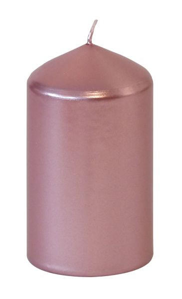 STUMPENKERZE 5,7/10 cm  - Rosa, KONVENTIONELL (5,7/10cm)