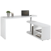SCHREIBTISCHKOMBINATION - Weiß, Design, Holzwerkstoff (145/74,7/50cm) - Hom`in
