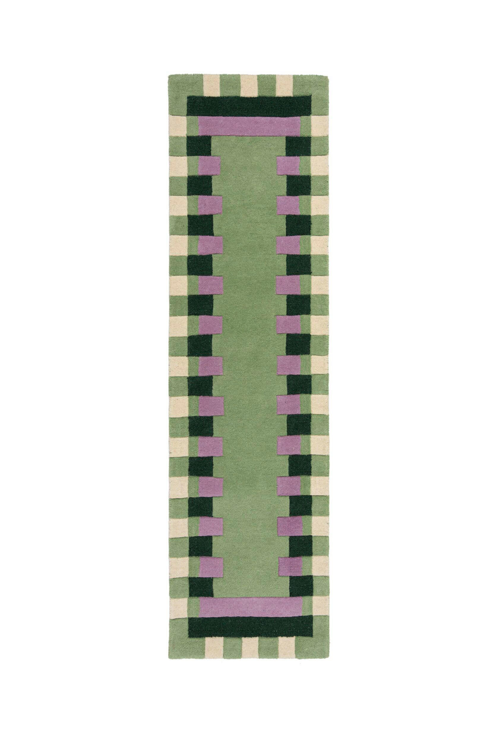 Flair Rugs BĚHOUN, 60/230 cm, zelená, fialová