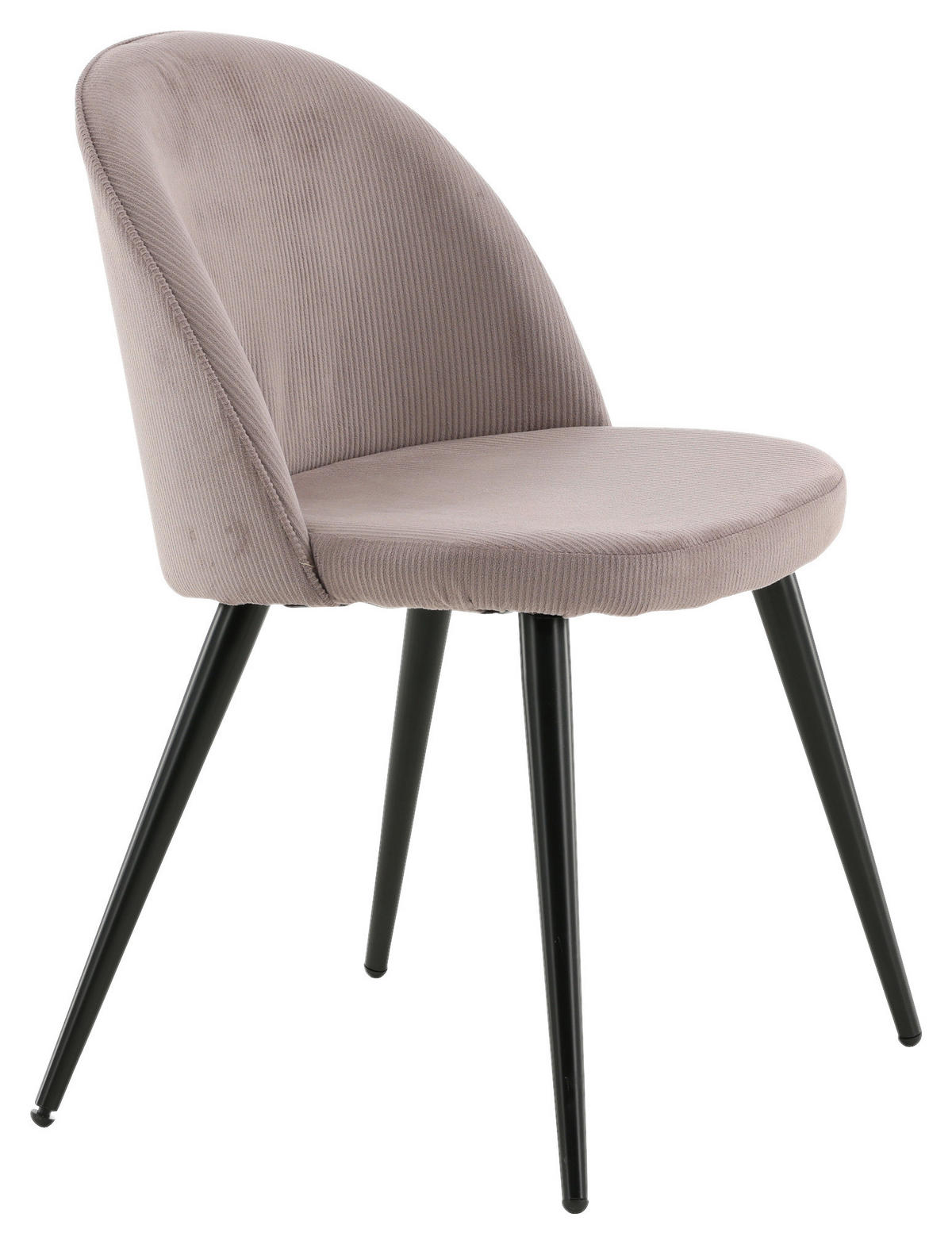 STUHL-SET 2 Stück  in Stahl Cord  - Pink/Schwarz, Design, Textil/Metall (57/76,5/50cm) - Livetastic