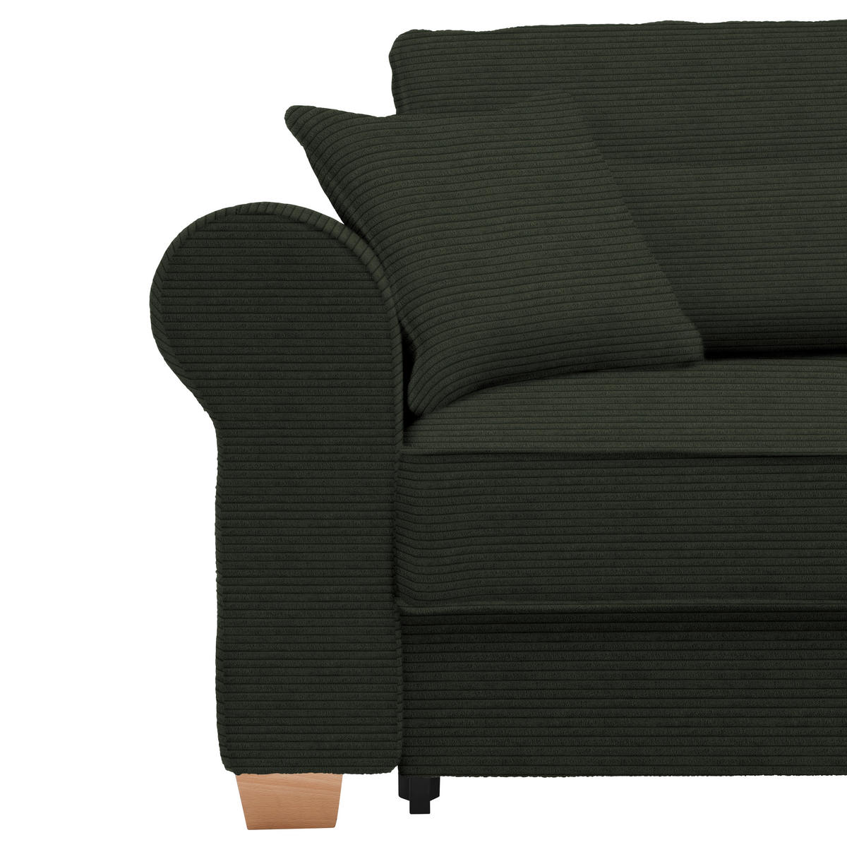 HÖRNSOFFA i mörkgrön  - mörkgrön, Modern, trämaterial/trä (255/185cm) - MID.YOU