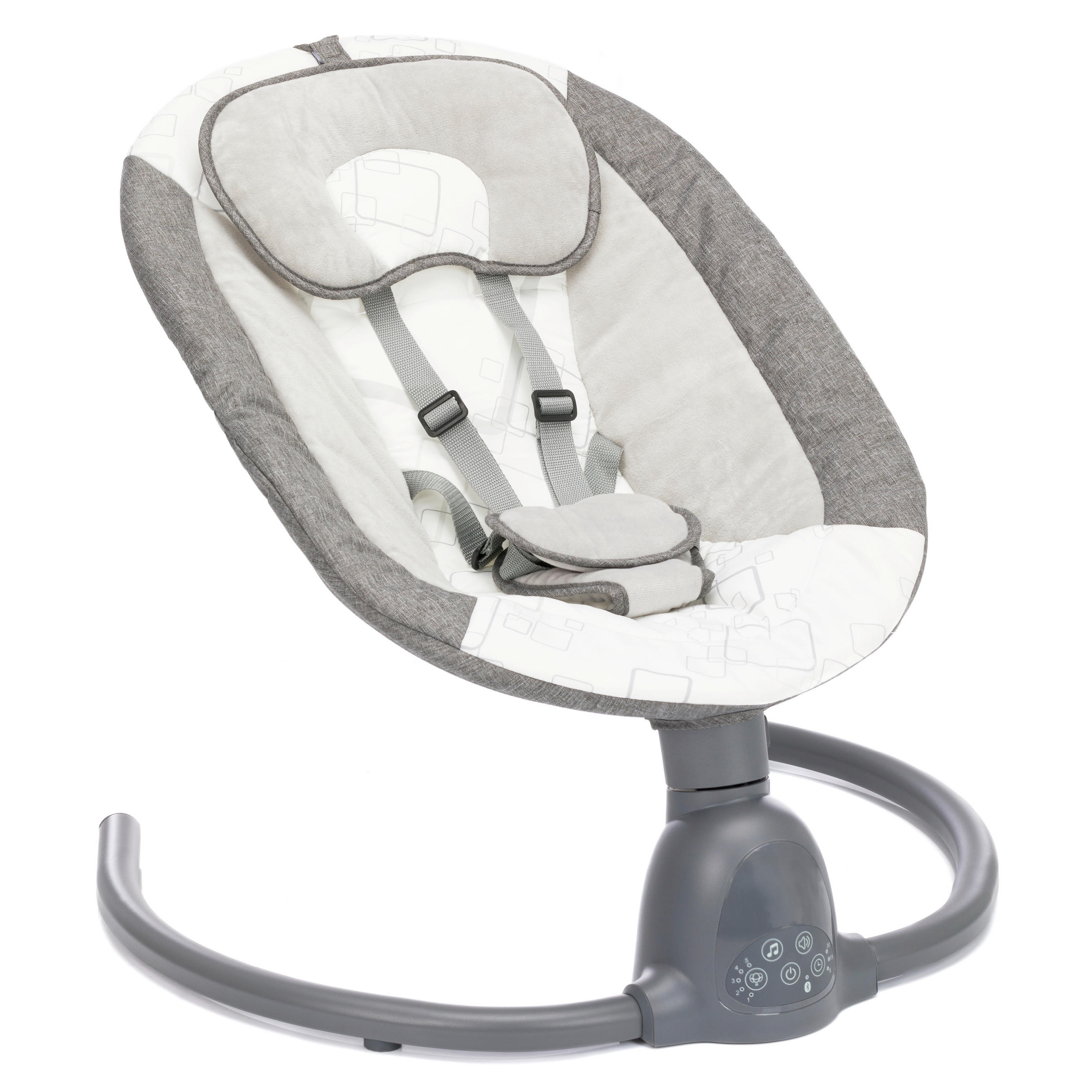 SCHAUKELWIPPE Luna   - Hellgrau/Grau, Basics, Textil/Metall (17/41/48cm) - Fillikid