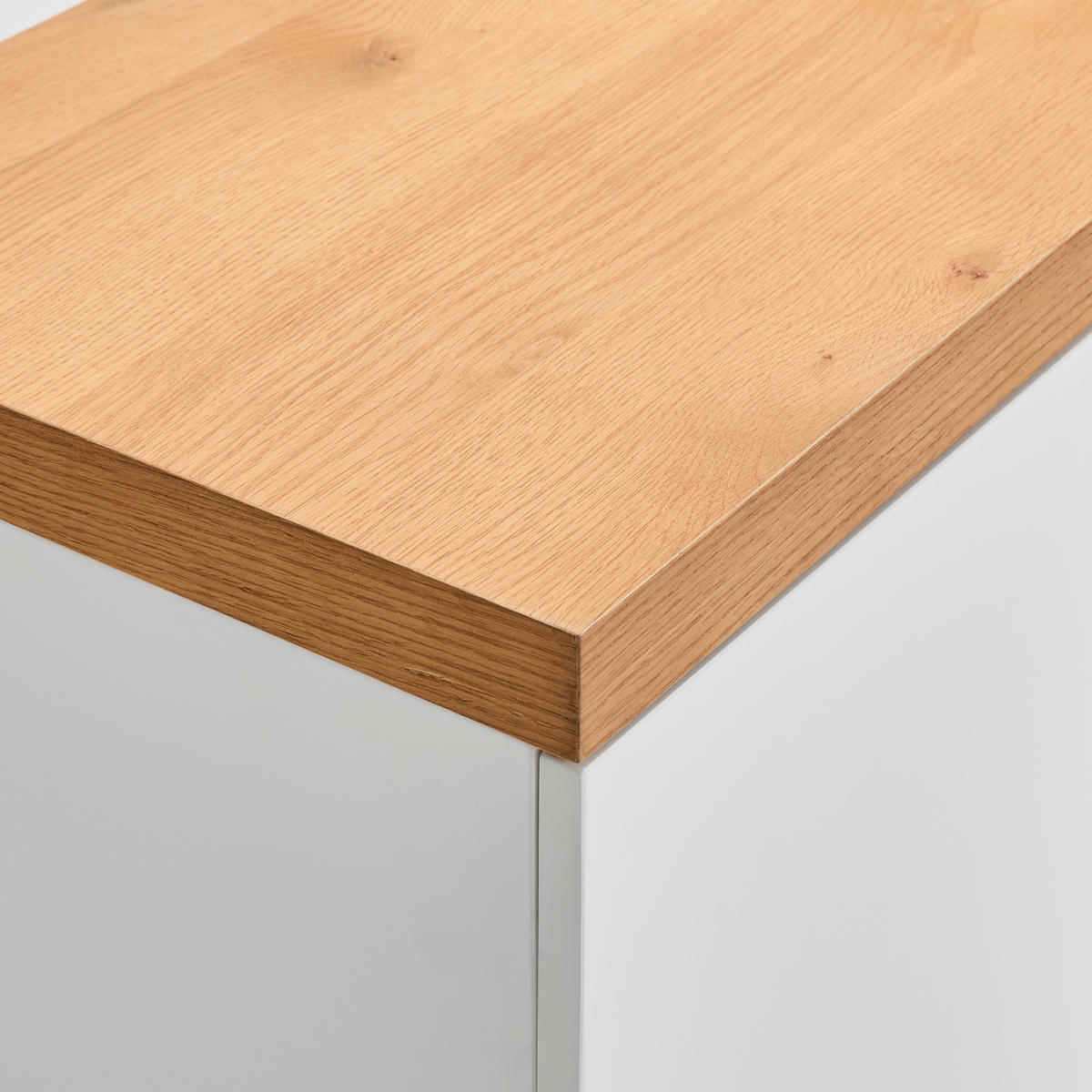 KOMMODE 120/89/40 cm  in Weiß, Eichefarben  - Eichefarben/Weiß, Design, Holz/Holzwerkstoff (120/89/40cm) - Xora