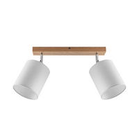STRAHLER Sofia 66/38/25 cm  - Weiß, Natur, Holz/Textil (66/38/25cm) - Marama