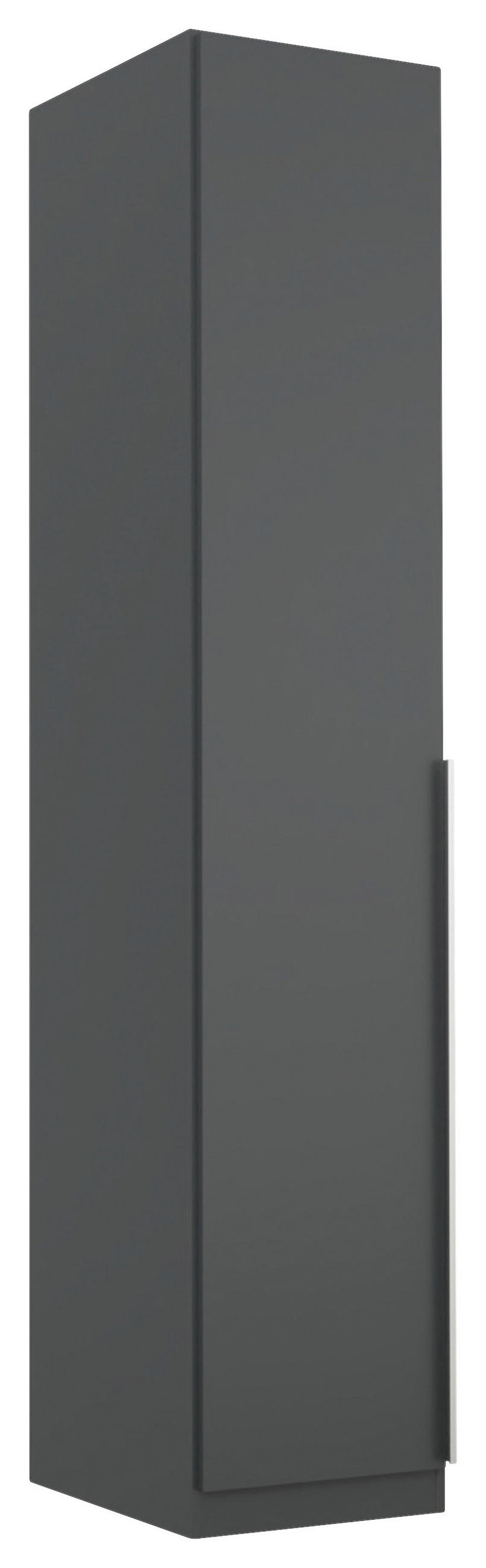 GARDEROB MED GÅNGJÄRNSDÖRRAR 47/229/54 cm grå  - aluminiumfärg/grå, Modern, trämaterial (47/229/54cm) - Rauch Möbel