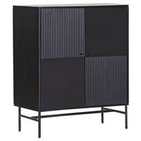 HIGHBOARD  in 100/120/42 cm  - Schwarz, LIFESTYLE, Holz/Metall (100/120/42cm) - Landscape