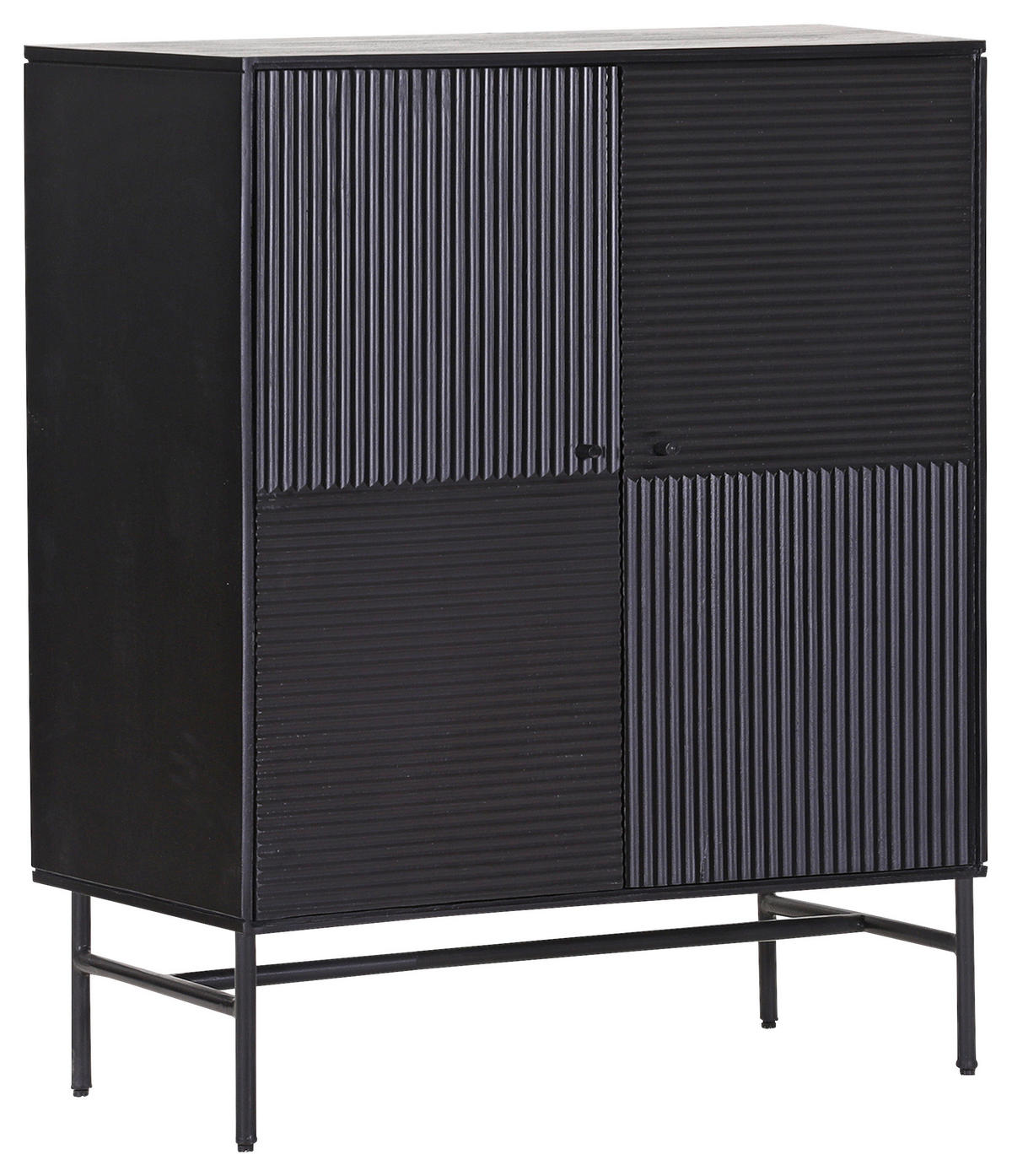 HIGHBOARD  in 100/120/42 cm  - Schwarz, LIFESTYLE, Holz/Metall (100/120/42cm) - Landscape