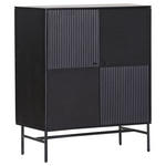 HIGHBOARD  in 100/120/42 cm  - Schwarz, LIFESTYLE, Holz/Metall (100/120/42cm) - Landscape