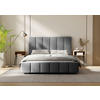 POLSTERBETT Lattenrost, Bettkasten 180/200 cm  in Anthrazit  - Anthrazit/Schwarz, Design, Holz/Kunststoff (180/200cm) - Boxxx