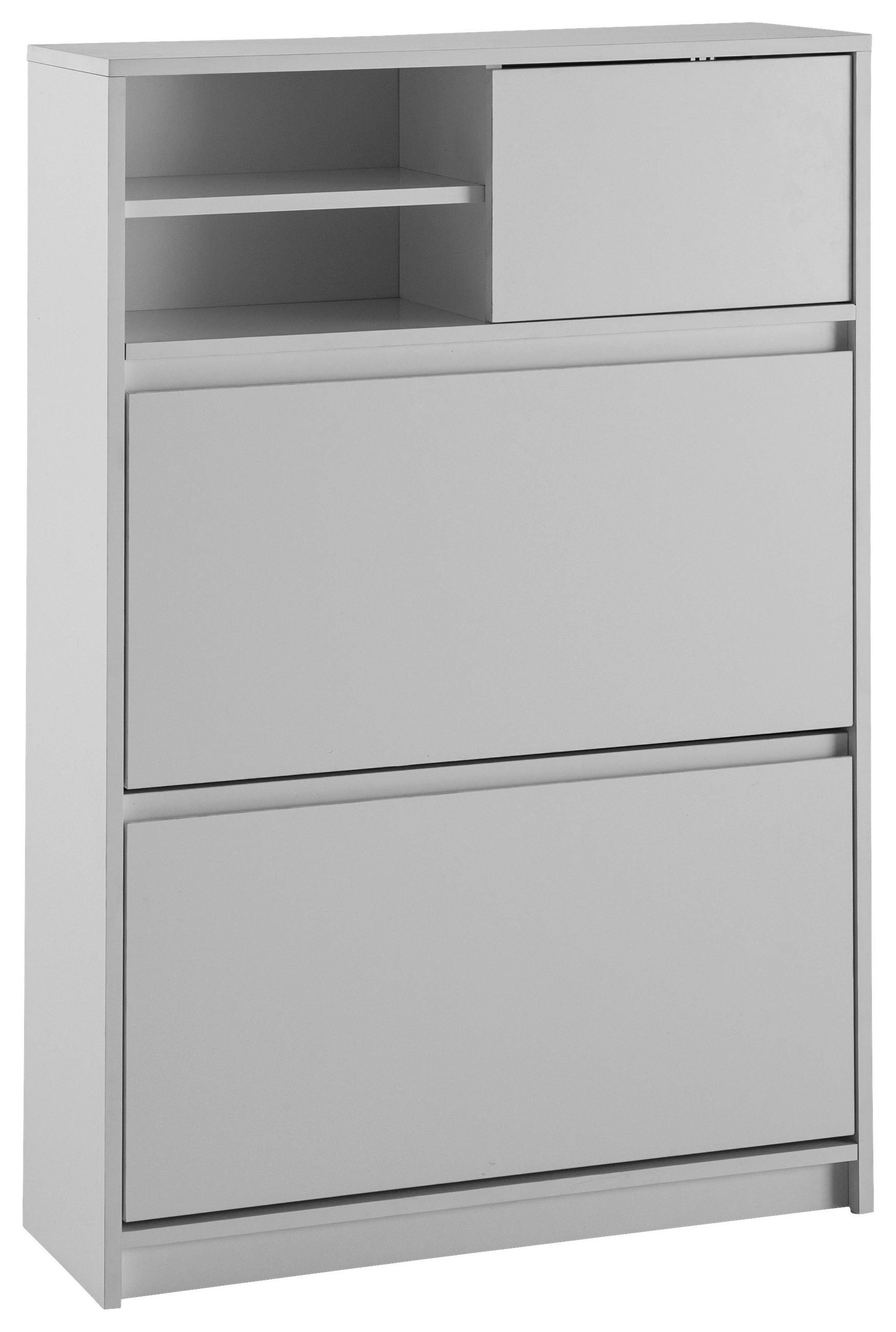 SCHUHSCHRANK 71/110/24 cm  - Weiss, Design, Holzwerkstoff (71/110/24cm) - MID.YOU