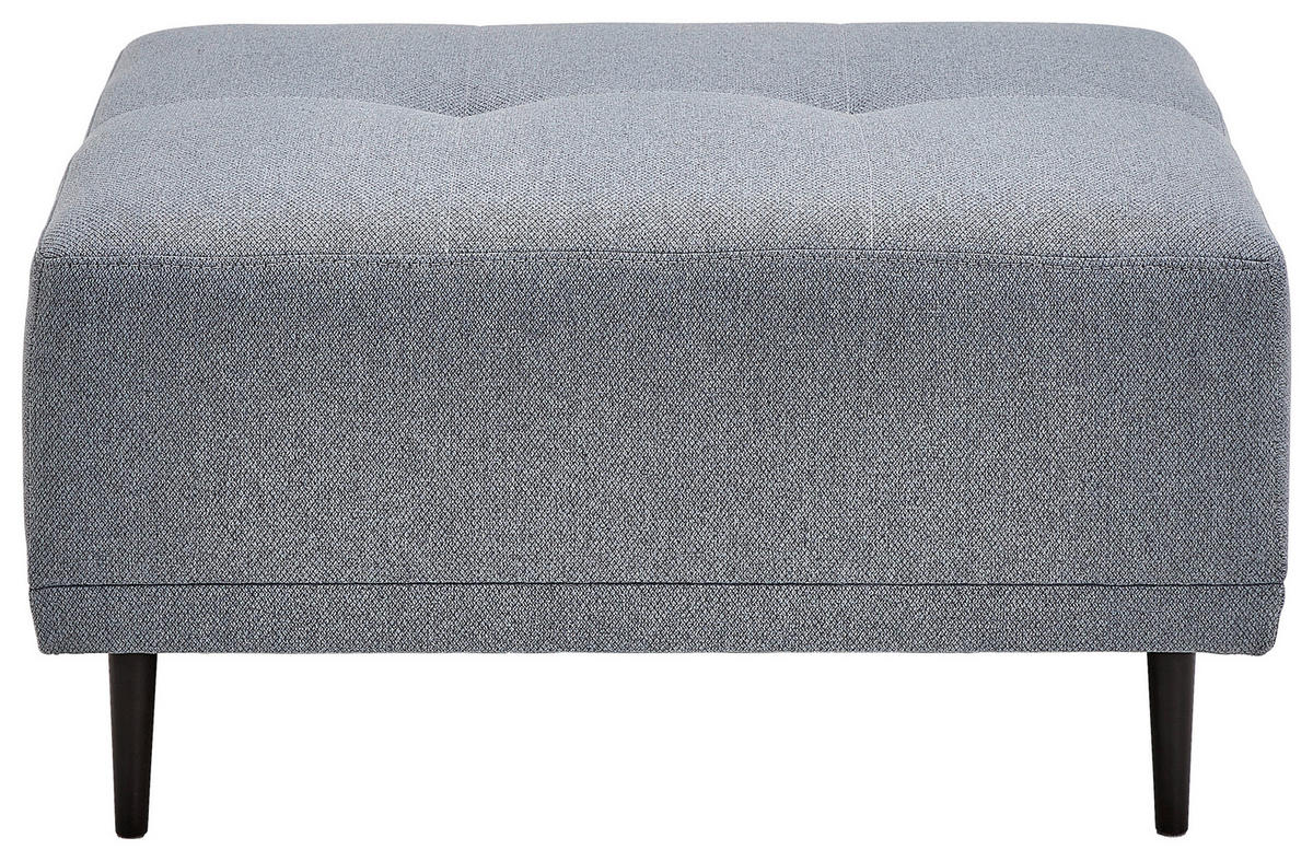 HOCKER Webstoff Grau  - Schwarz/Grau, MODERN, Holz/Textil (88/45/72cm) - Ti'me