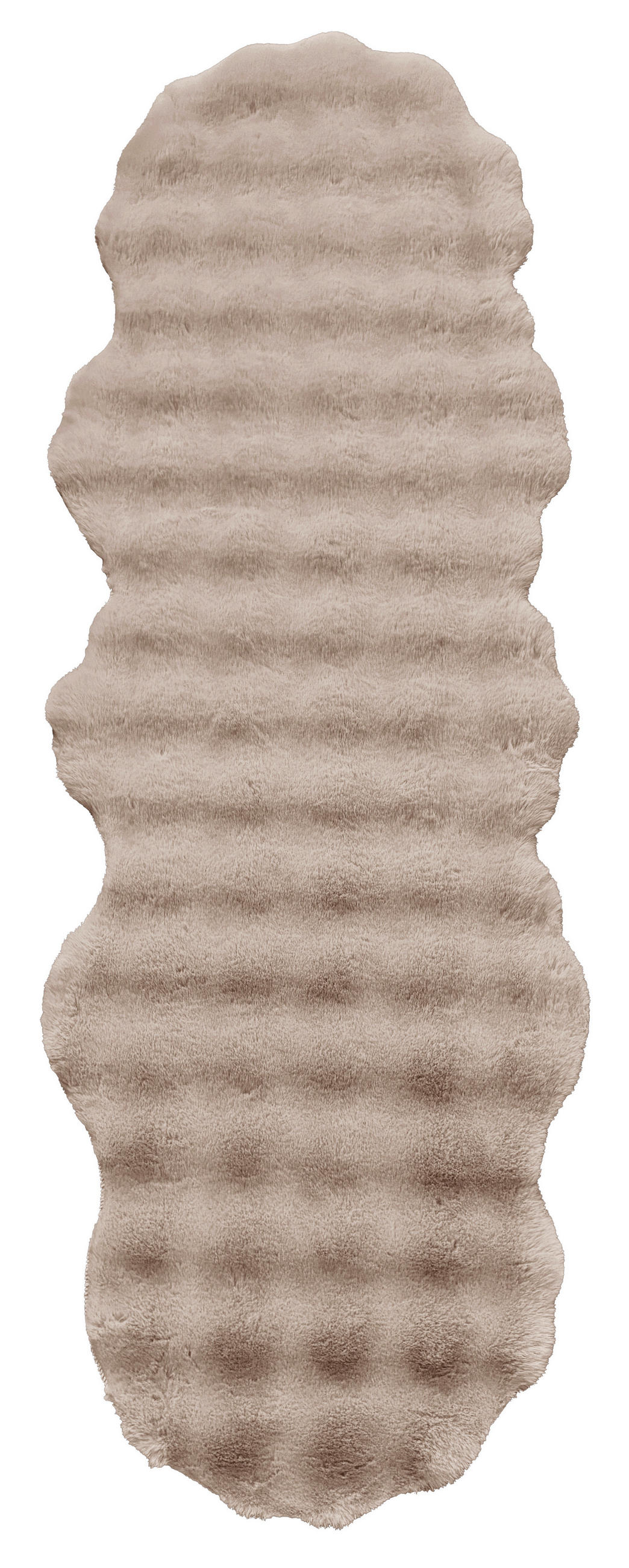 UMĚLÁ KOŽEŠINA, 55/160 cm, béžová - béžová, Basics, textil/kůže (55/160cm)