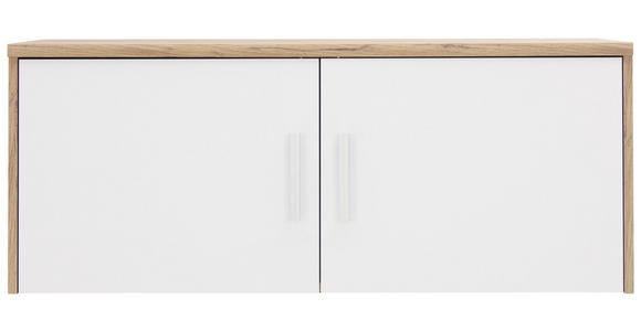 AUFSATZSCHRANK 106/43/54 cm   - Silberfarben/Eiche Wotan, KONVENTIONELL, Holzwerkstoff/Kunststoff (106/43/54cm) - Xora