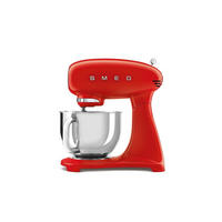 KÜCHENMASCHINE 50´S STYLE SMF05CREU  - Rot/Alufarben, Basics, Metall (40,2/37,8/22,1cm) - SMEG
