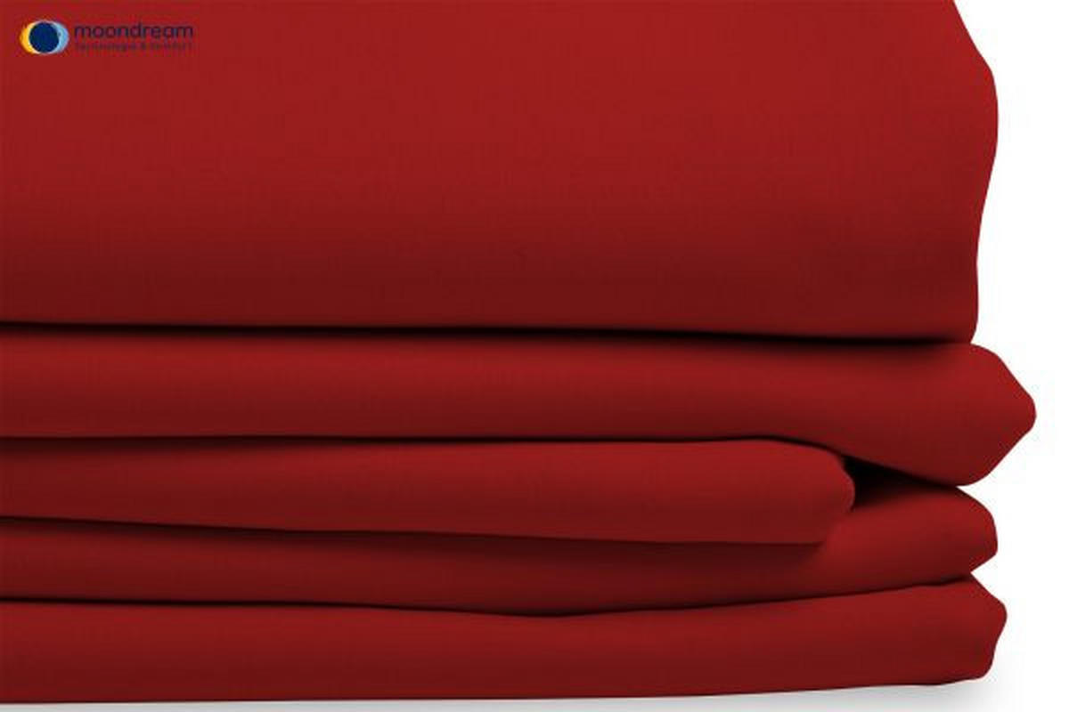 WÄRMESCHUTZVORHANG Verdunkelung 145/260 cm   - Rot, Design, Textil (145/260cm)