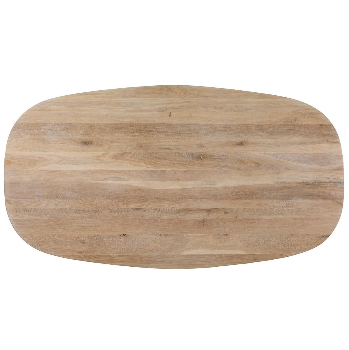 ESSTISCH Holz 200/100/77 cm  - Weiss/Eichefarben, Modern, Holz/Metall (200/100/77cm) - Livetastic