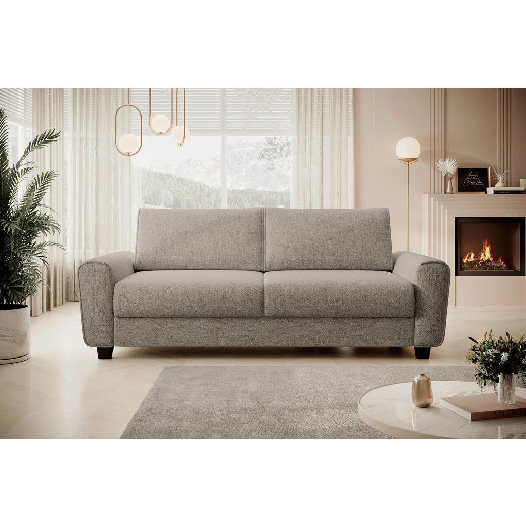 Thumbnail - Welnova Schlafsofa Capri, Hellbraun, Textil, 2-Sitzer, 203x69-82x99 cm, Fsc, Reach, Made in EU, Oeko-Tex® Standard 100, ...