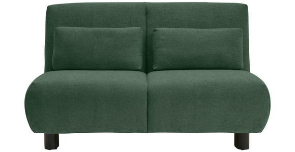 SCHLAFSOFA Flachgewebe Grün  - Schwarz/Grün, KONVENTIONELL, Textil/Metall (150/85/100cm) - Carryhome