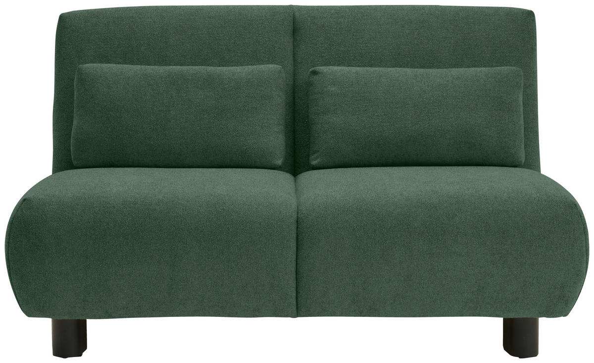 SCHLAFSOFA Flachgewebe Grün  - Schwarz/Grün, KONVENTIONELL, Textil/Metall (150/85/100cm) - Carryhome