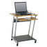 COMPUTERTISCH Alufarben, Anthrazit, Buchefarben - Anthrazit/Buchefarben, KONVENTIONELL, Kunststoff/Metall (60/75/48cm) - Carryhome