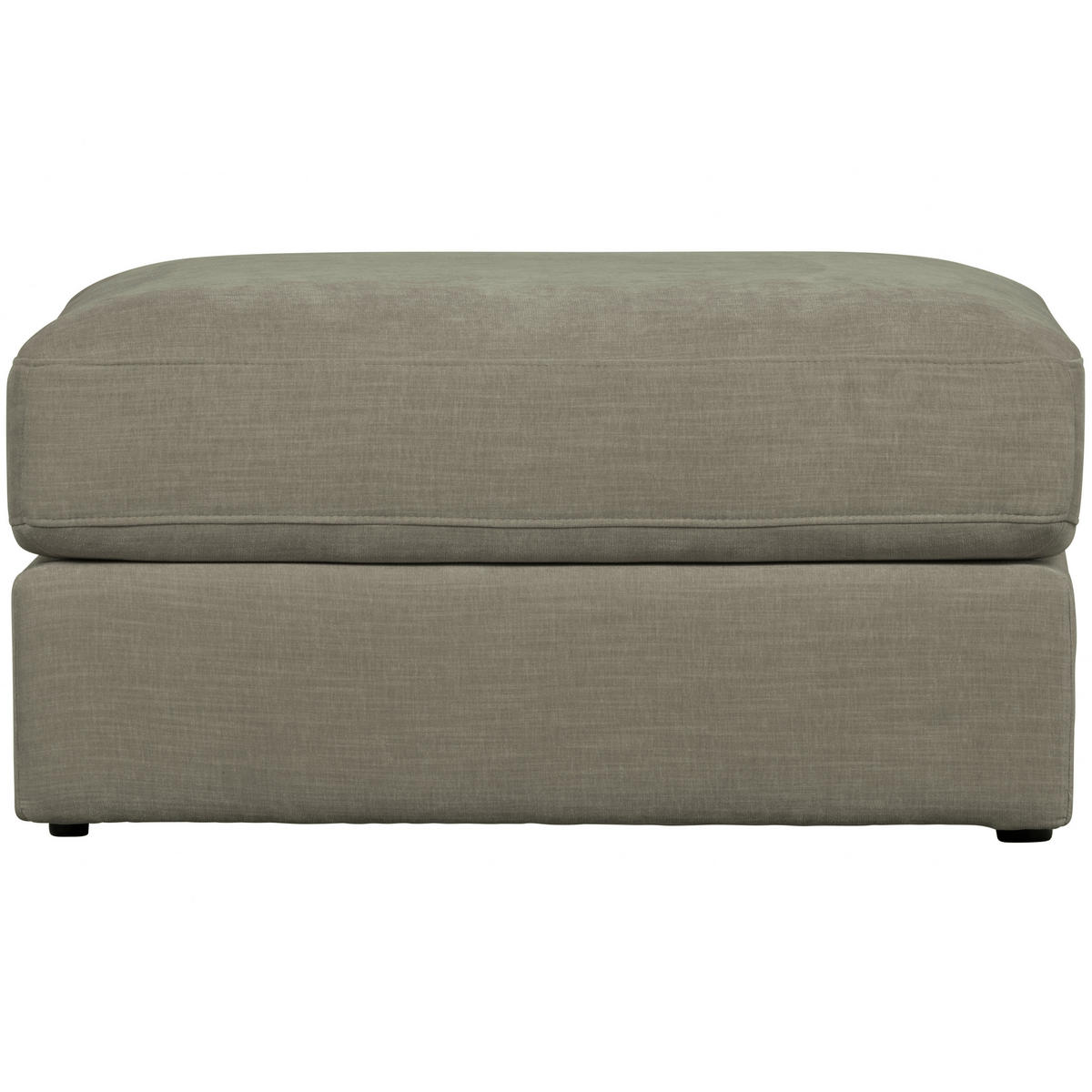 HOCKER in Textil Grau  - Schwarz/Grau, Design, Kunststoff/Textil (90/43/98cm) - Livetastic
