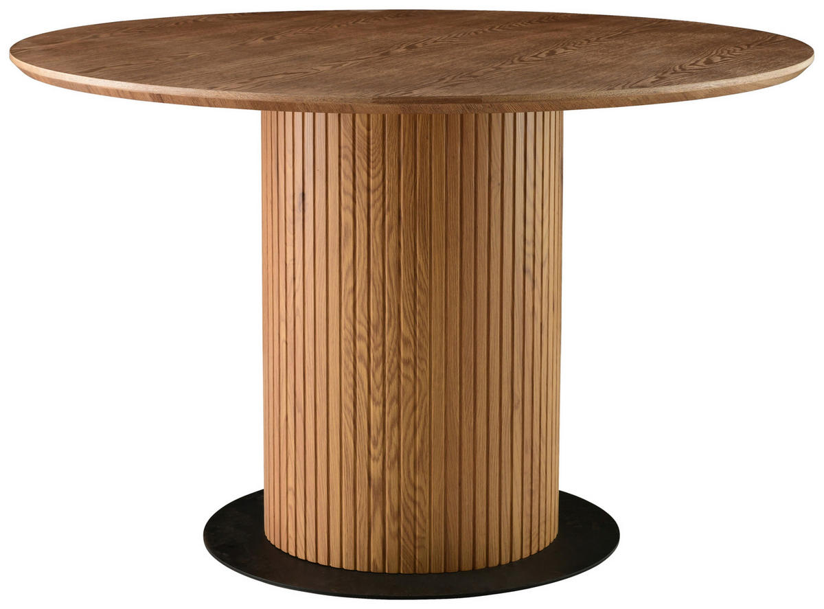 STOL ZA BLAGOVAONICU  boje oraha  drvo, metal, drvni materijal      - boje oraha/crna, Lifestyle, drvni materijal/drvo (120/120/75cm) - MID.YOU
