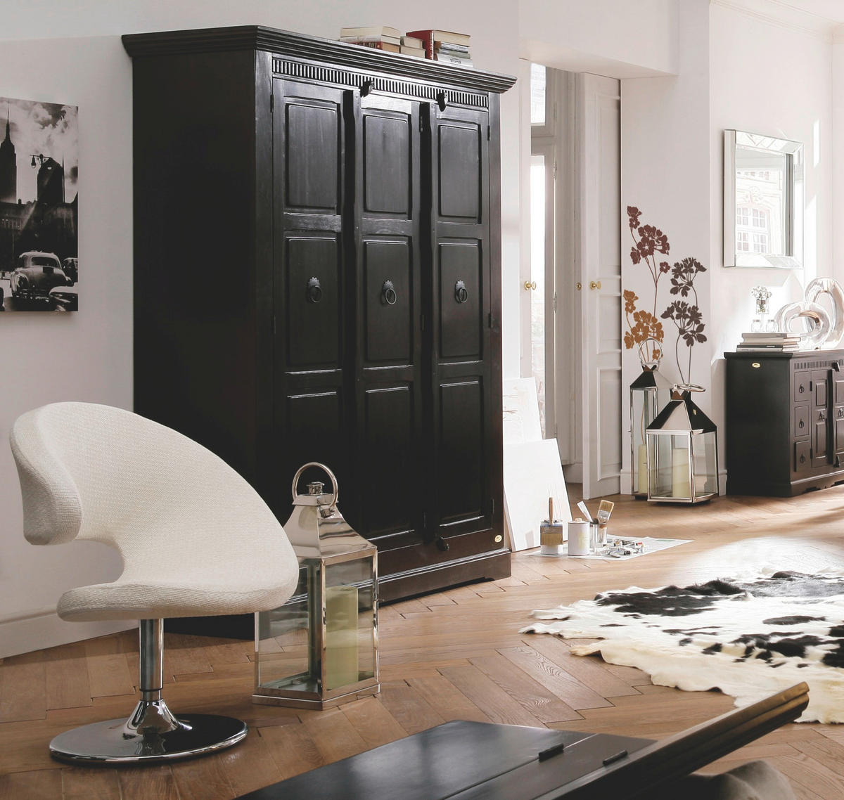 DEKOSTICKER  - Klar/Braun, Natur, Kunststoff (50/70cm) - Komar