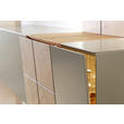 WOHNWAND in Taupe, Eichefarben 286/190/42 cm - Taupe/Eichefarben, Design, Holz/Holzwerkstoff (286/190/42cm) - Ambiente