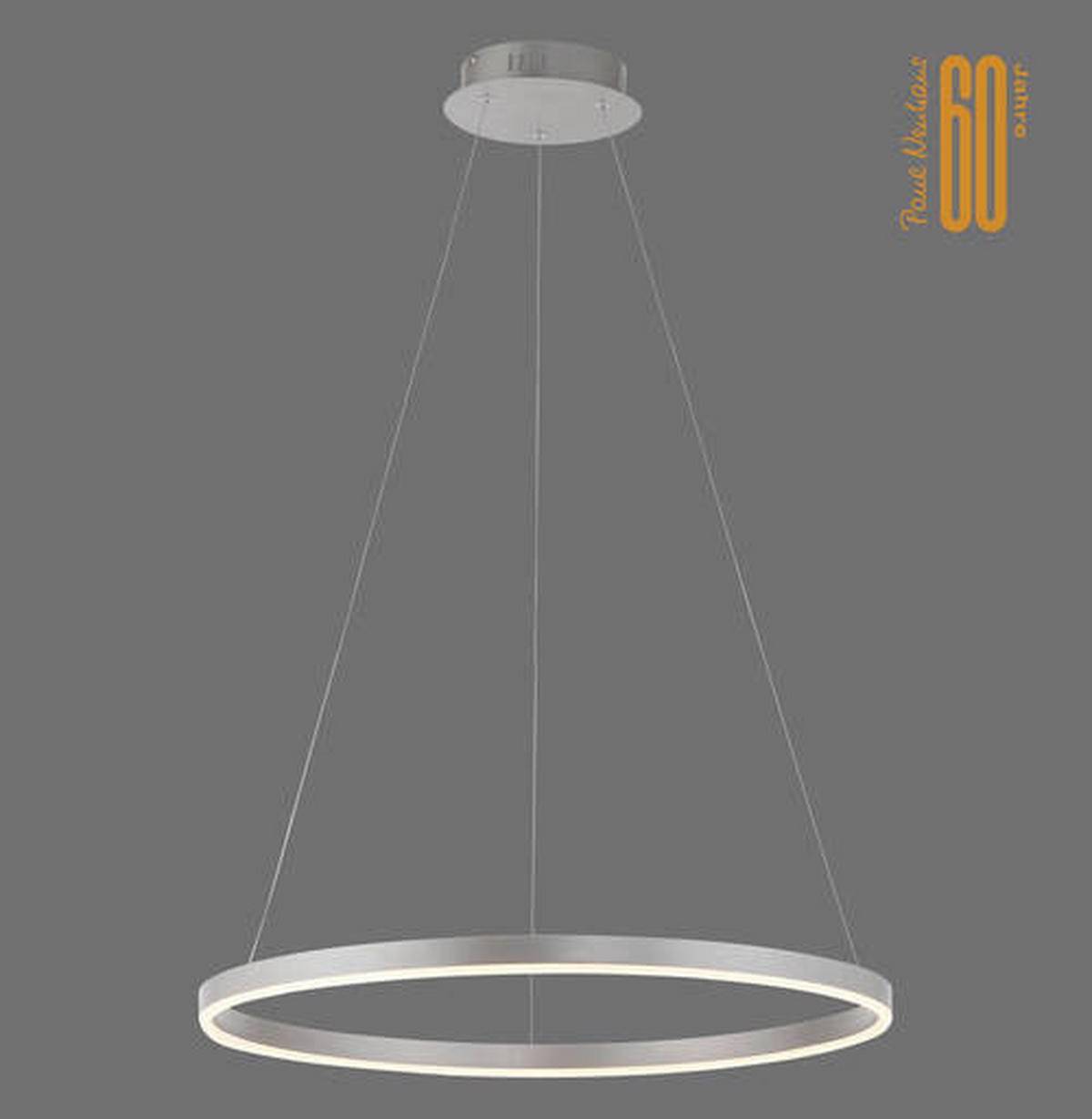 ZÁVĚSNÉ LED SVÍTIDLO, 58,5/58,5/120 cm  - barvy hliníku, Design, kov/plast (58,5/58,5/120cm)