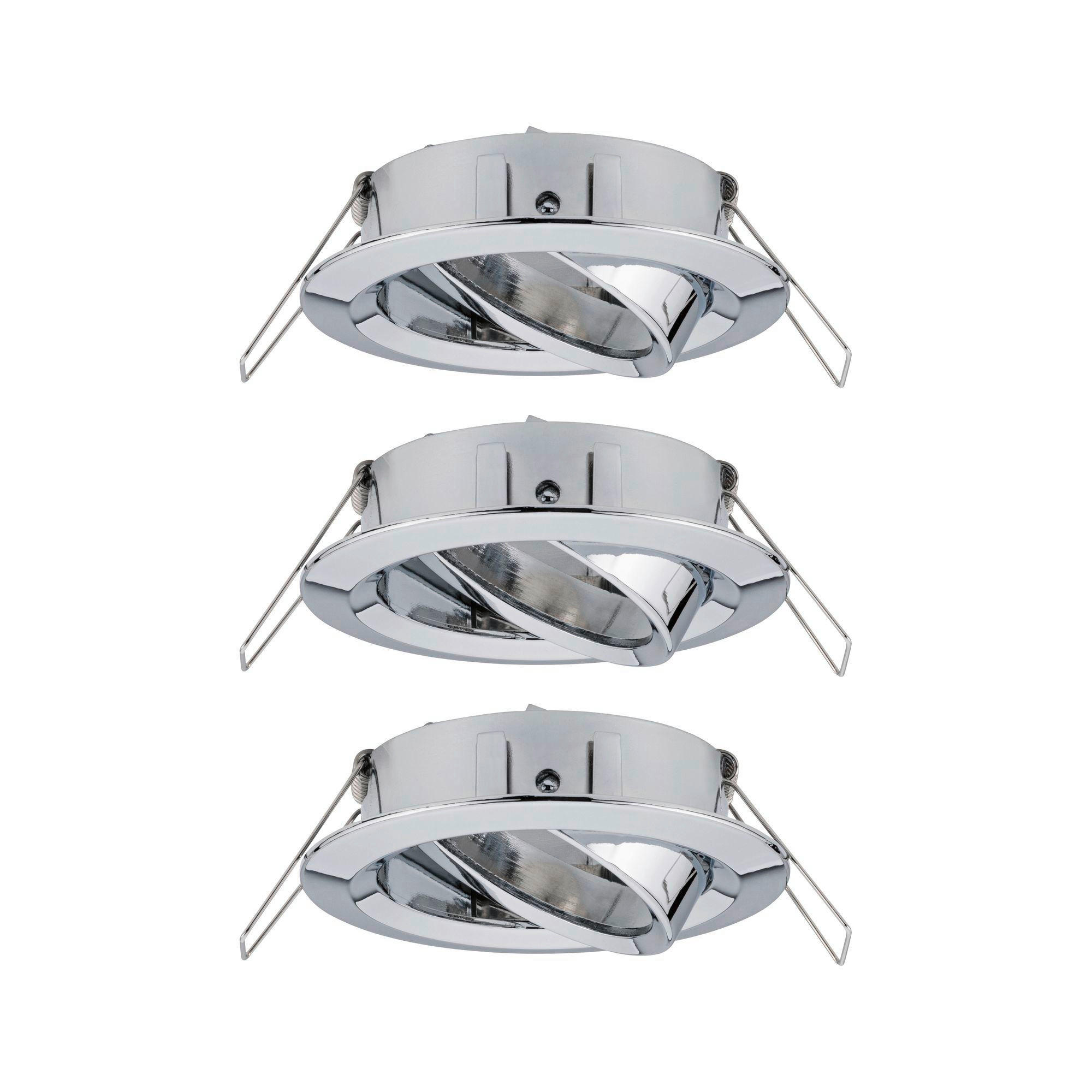 DECKENLEUCHTE 8,4 cm  - Chromfarben/Alufarben, Basics, Metall (8,4cm) - Paulmann
