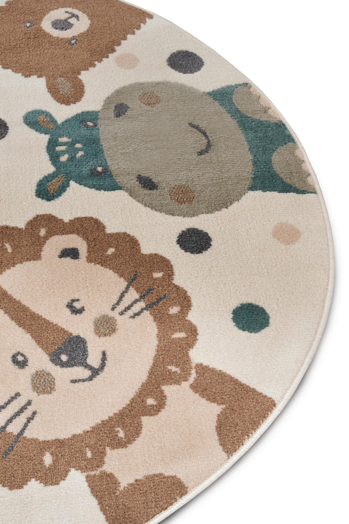 KINDERTEPPICH 100 cm Adventures  - Beige/Multicolor, Design, Kunststoff/Textil (100cm)