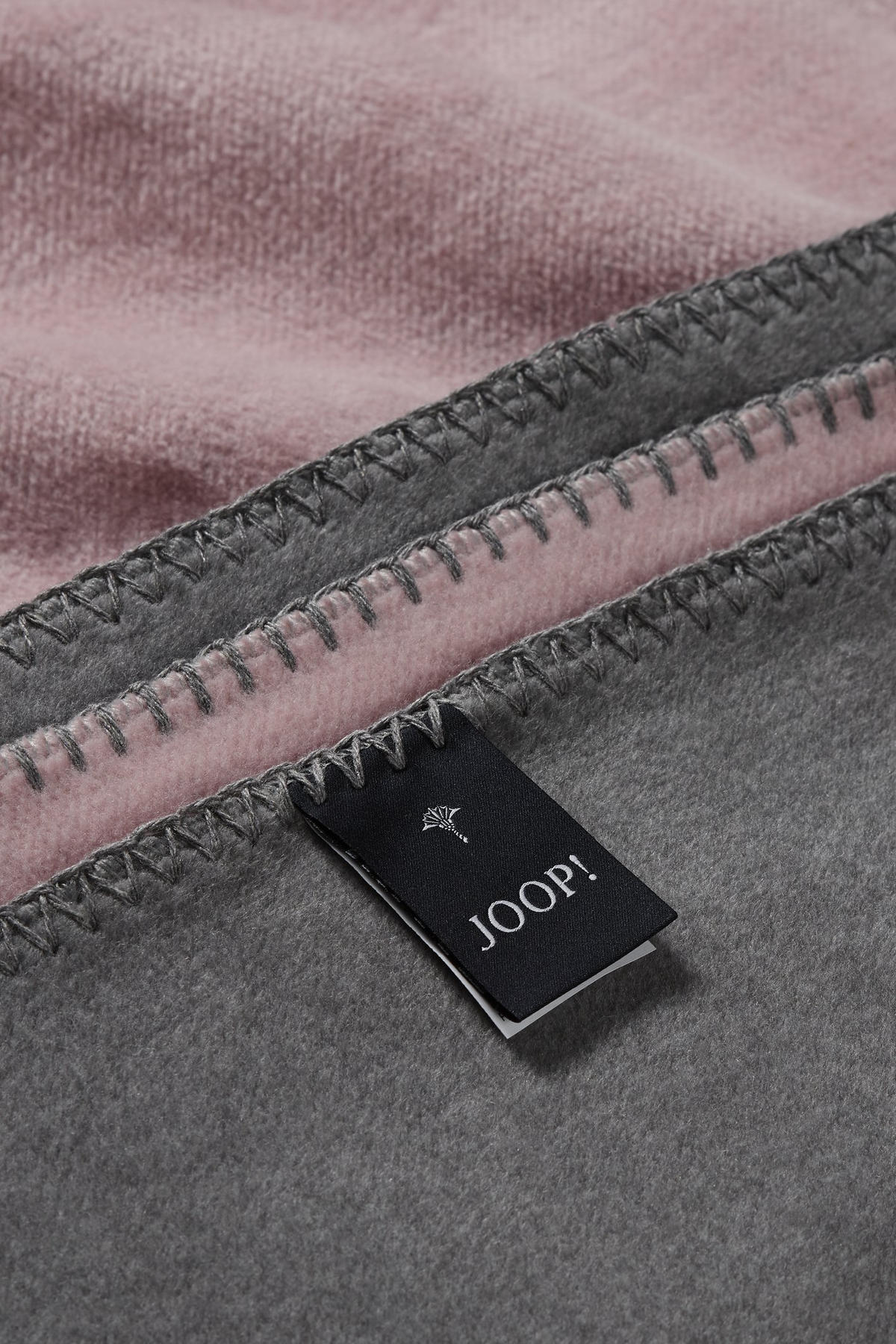 WOHNDECKE Uni Doubleface 150/200 cm  - Graphitfarben/Rosa, Basics, Textil (150/200cm) - Joop!