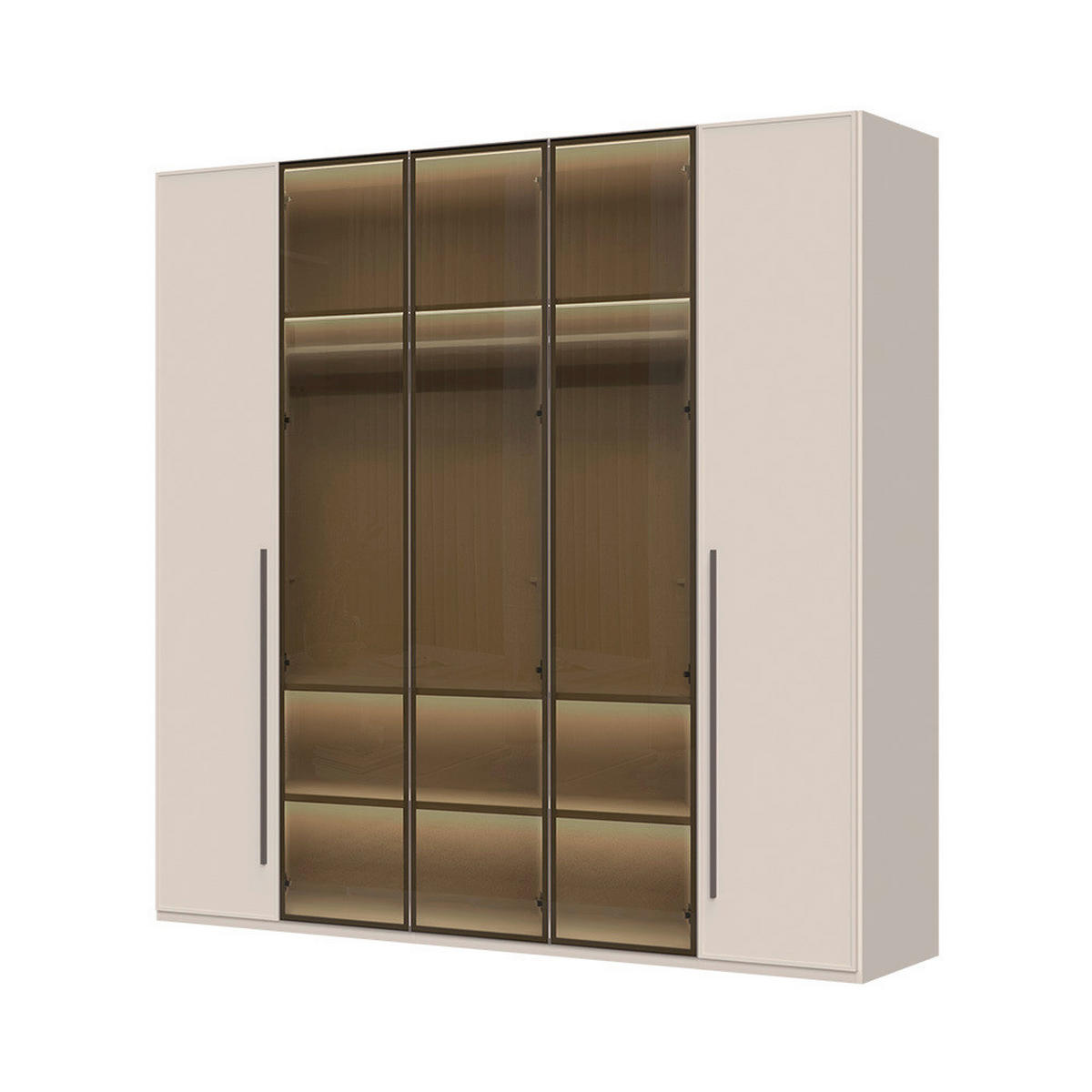 ORMAR SA KLASIČNIM VRATIMA  227/224/56 cm  - Dizajnerski, staklo/pločasti materijal (227/224/56cm)