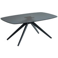 Măsuță De Cafea din metal, sticlă, 110/70/44 cm   - negru, Design, sticlă/metal (110/70/44cm) - Boxxx