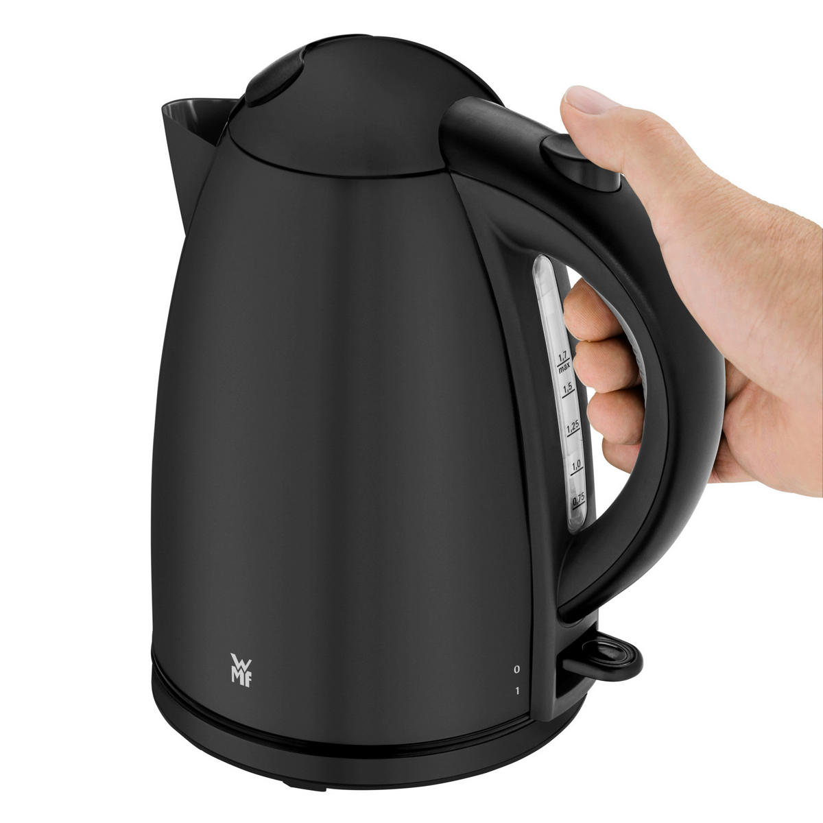 WASSERKOCHER 1,7 L  - Schwarz, Basics, Metall (22,5/16/24cm) - WMF