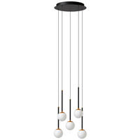 PENDELLEUCHTE CALINA 17/18/60 cm   - Schwarz, KONVENTIONELL, Kunststoff (17/18/60cm) - Lucide