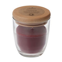 KERZE IM GLAS MIT DECKEL - Basics, Glas (7,4/9,2cm)