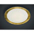 LED-DECKENLEUCHTE - Goldfarben, Design, Glas/Metall (50cm)